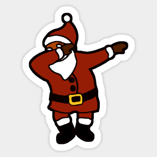 Dab a Clause Dabbing Santa Sticker